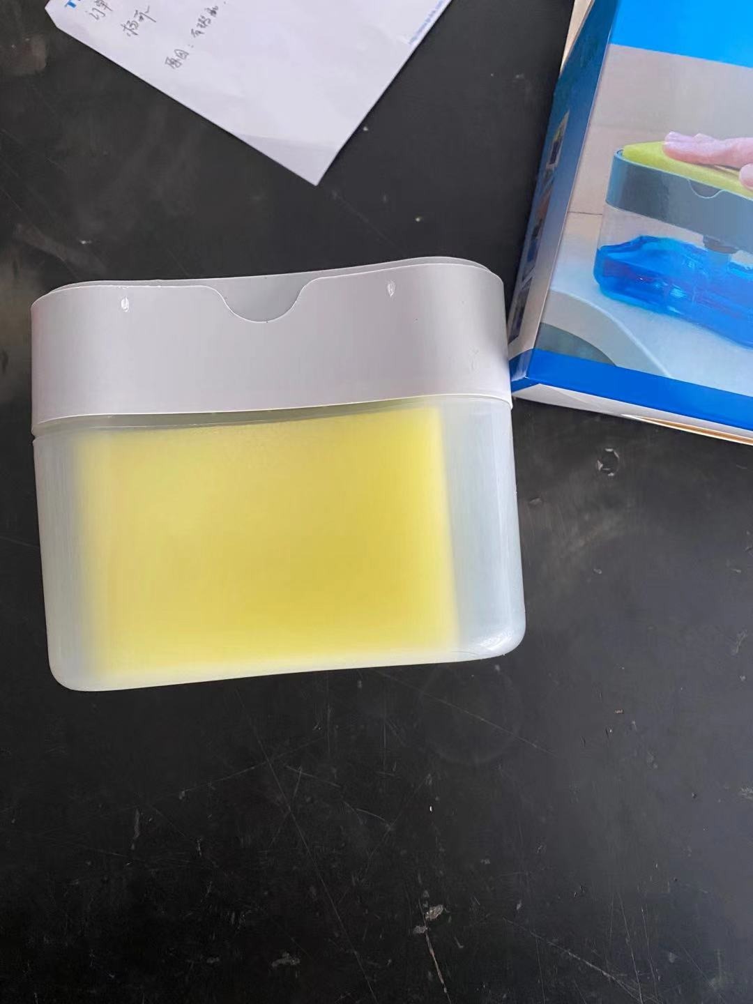 Dispenser de Detergente com Esponja – Caixa Automática para Pia