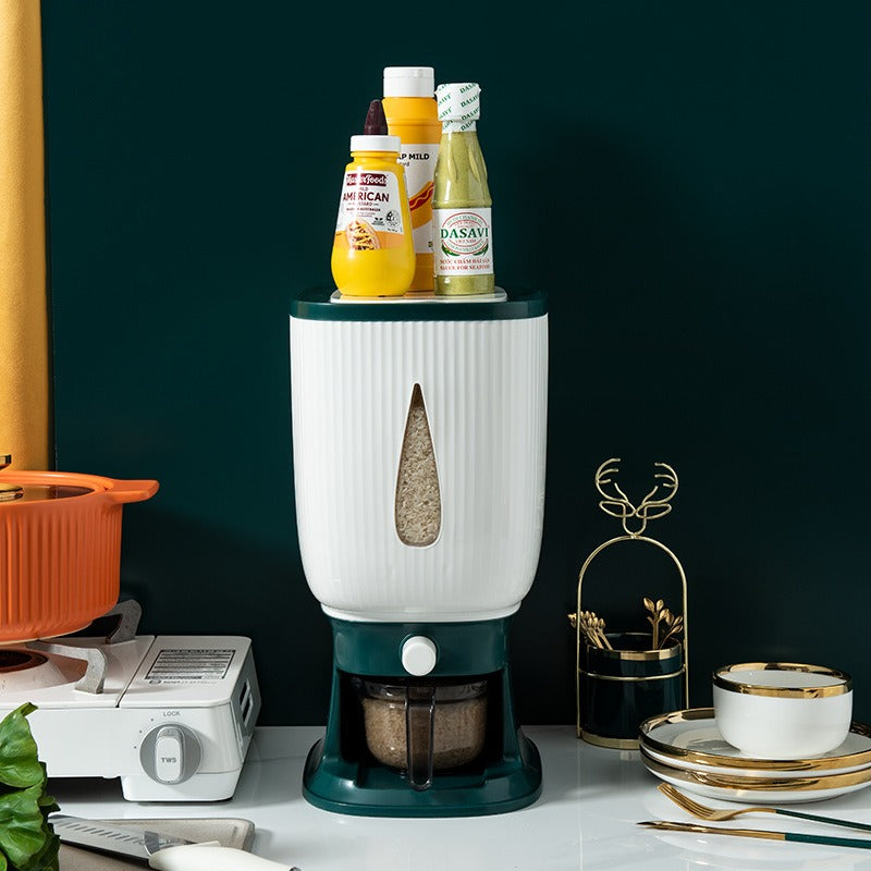 Dispensador Duplo de Cereais e Arroz