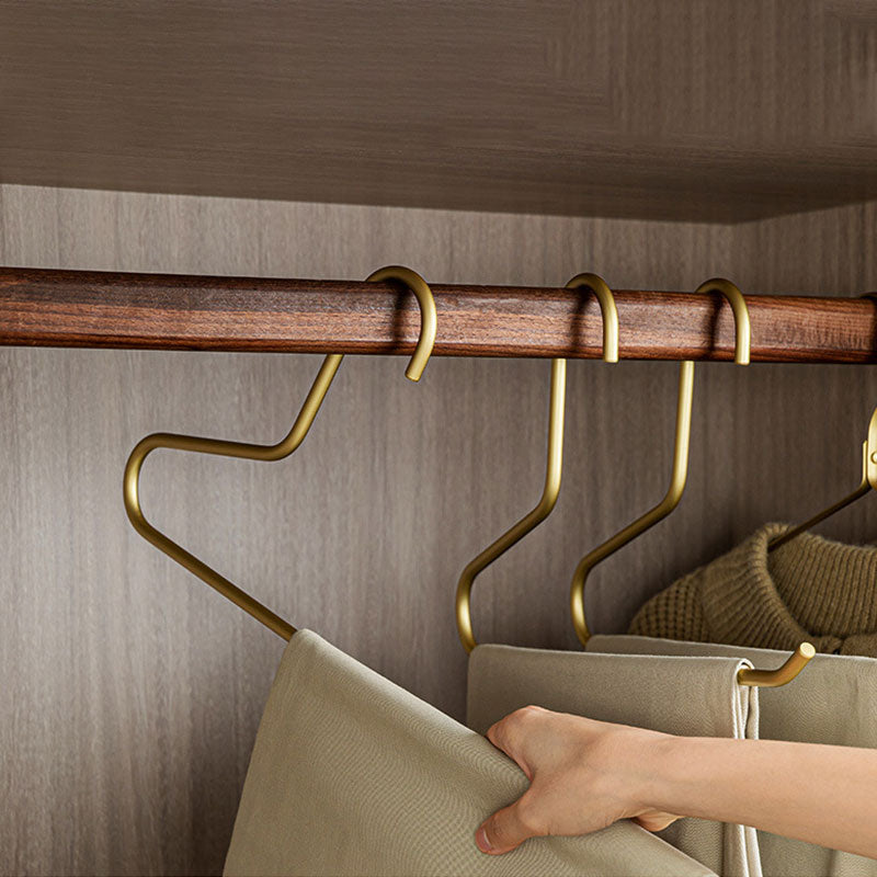 Cabide Triangular em Alumínio Dourado para Roupeiro