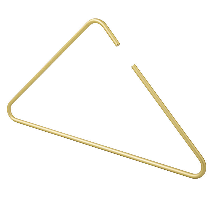 Cabide Triangular em Alumínio Dourado para Roupeiro