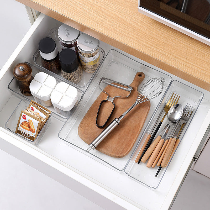 Organizadores Modulares Transparentes para Gavetas
