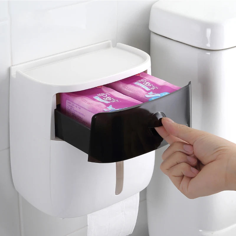 Suporte de Papel Higiênico para Parede, Porta-Papel Toalha, Acessórios para Banheiro