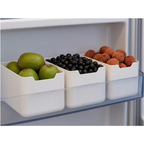 Conjunto de 3 potes organizadores brancos para porta de geladeira e armários, design minimalista