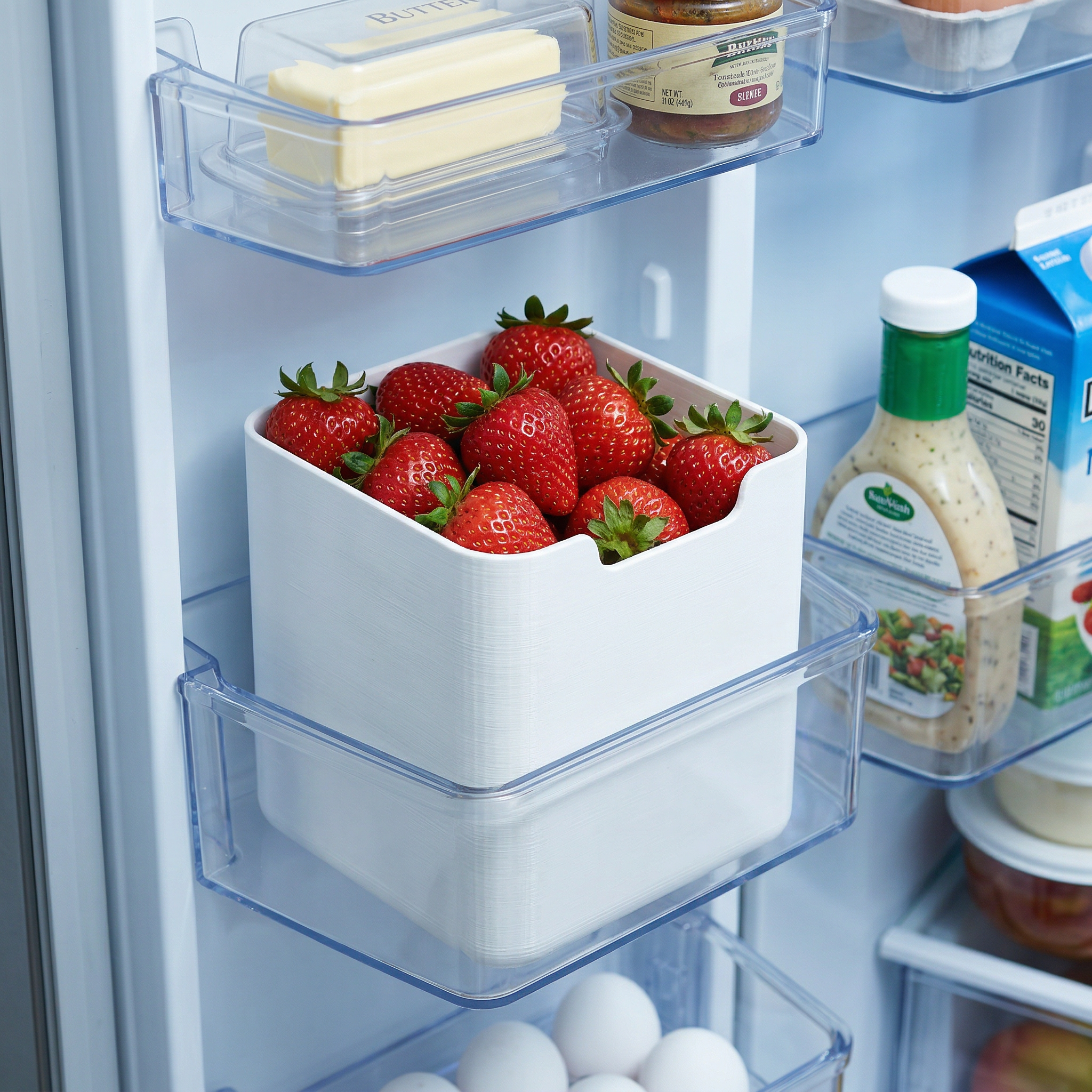 Pote organizador para porta de geladeira e armários, design minimalista