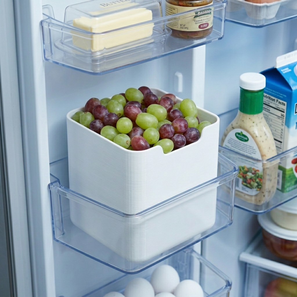 Pote organizador para porta de geladeira e armários, design minimalista